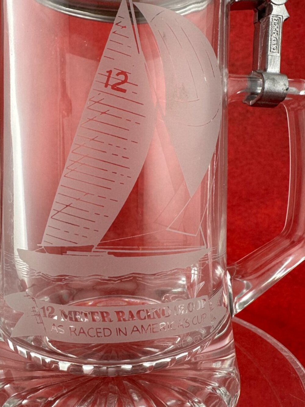 VINTAGE WEST GERMANY by ALWE AMERICA'S CUP 12 METER RACING SLOOP BEER STEIN - Picture 4 of 12